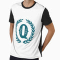 Dark Teal Monogram Letter Q T-Shirt - Minimalist Print Unisex - T-Shirt, Sweatshirt, Hoodie