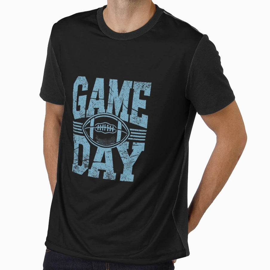 Game Day Football Grunge T-Shirt - Fun Novelty Design Men Women - T-Shirt, Sweatshirt, Hoodie