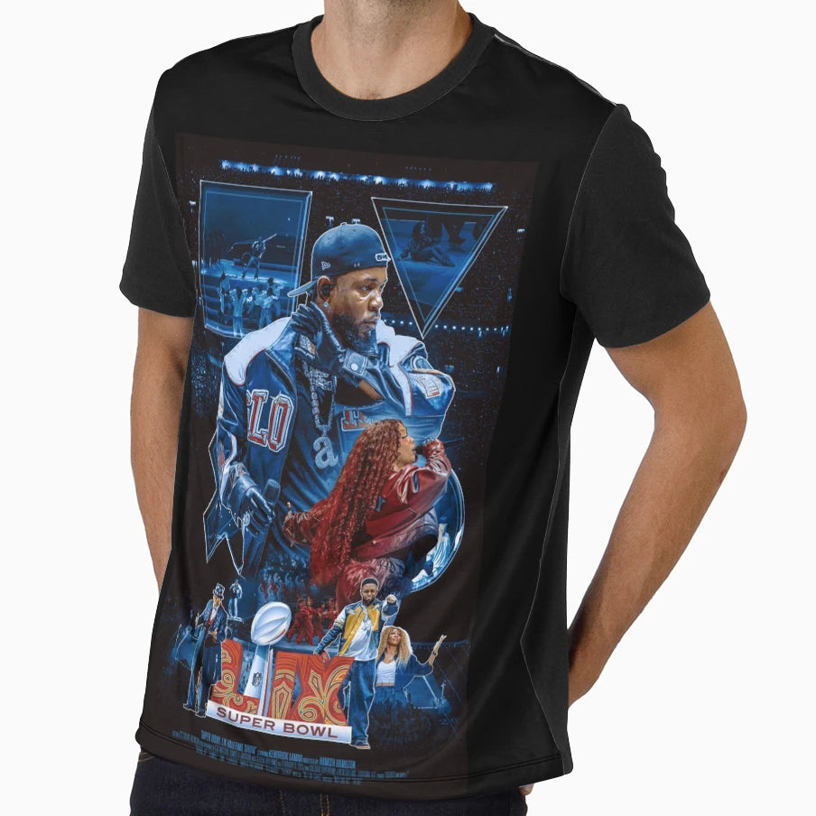Kendrick Lamar X Super Bowl T-Shirt - Graphic Print Men Women - T-Shirt, Sweatshirt, Hoodie