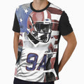 American Football Player T-Shirt - Minimalist Print for Adults - T-Shirt, Sweatshirt, Hoodie