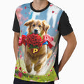 Valentines Day Dog Hero T-Shirt - Streetwear Style Men Women - T-Shirt, Sweatshirt, Hoodie