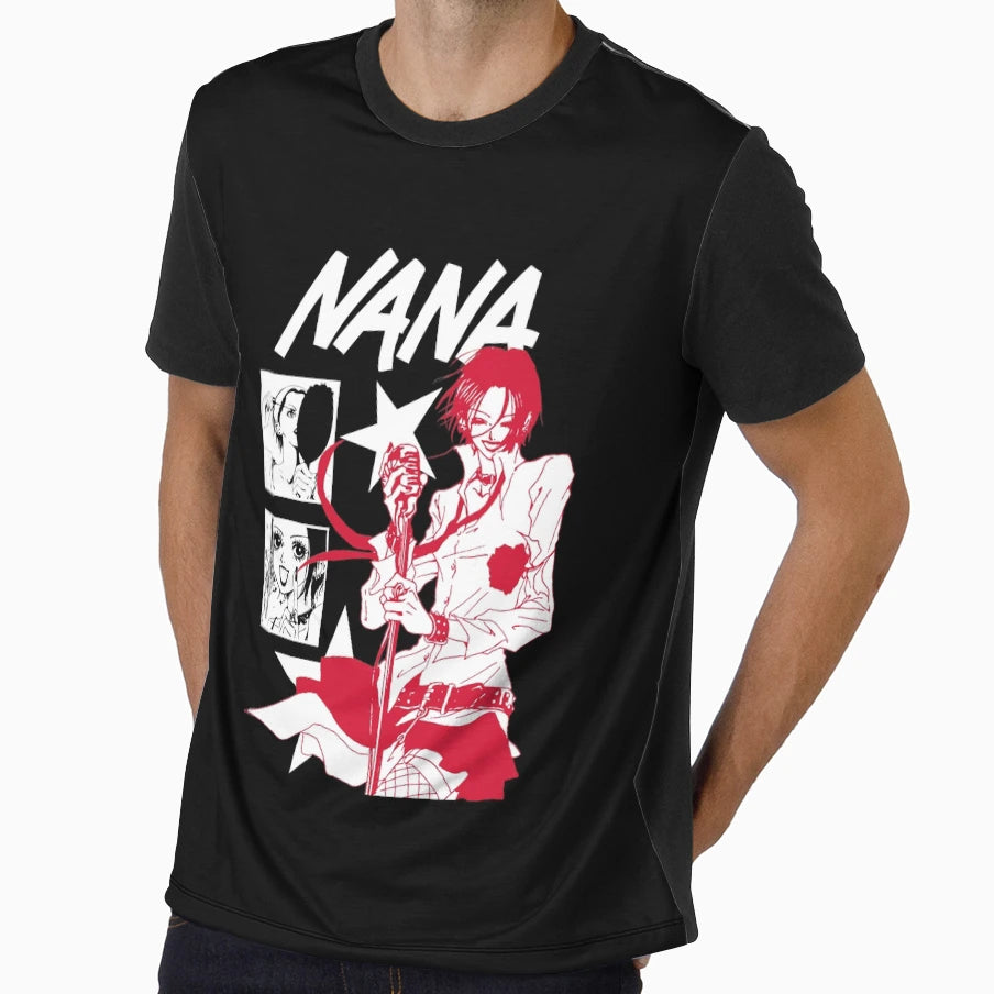 Nana Osaki Red Black 2 T-Shirt - Casual Everyday Wear Men Women - T-Shirt, Sweatshirt, Hoodie
