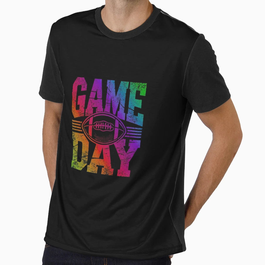Game Day Football Grunge T-Shirt - Fun Novelty Design Unisex - T-Shirt, Sweatshirt, Hoodie