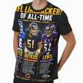 Pro Football 3 Greatest Linebackers T-Shirt - Minimalist Print Men Women - T-Shirt, Sweatshirt, Hoodie