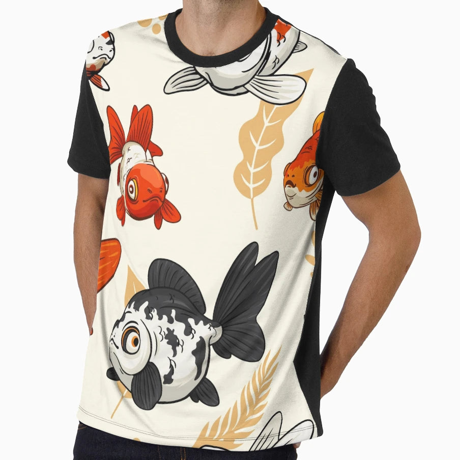 Bubble Goldfish T-Shirt - Trendy Graphic Men Women - T-Shirt, Sweatshirt, Hoodie