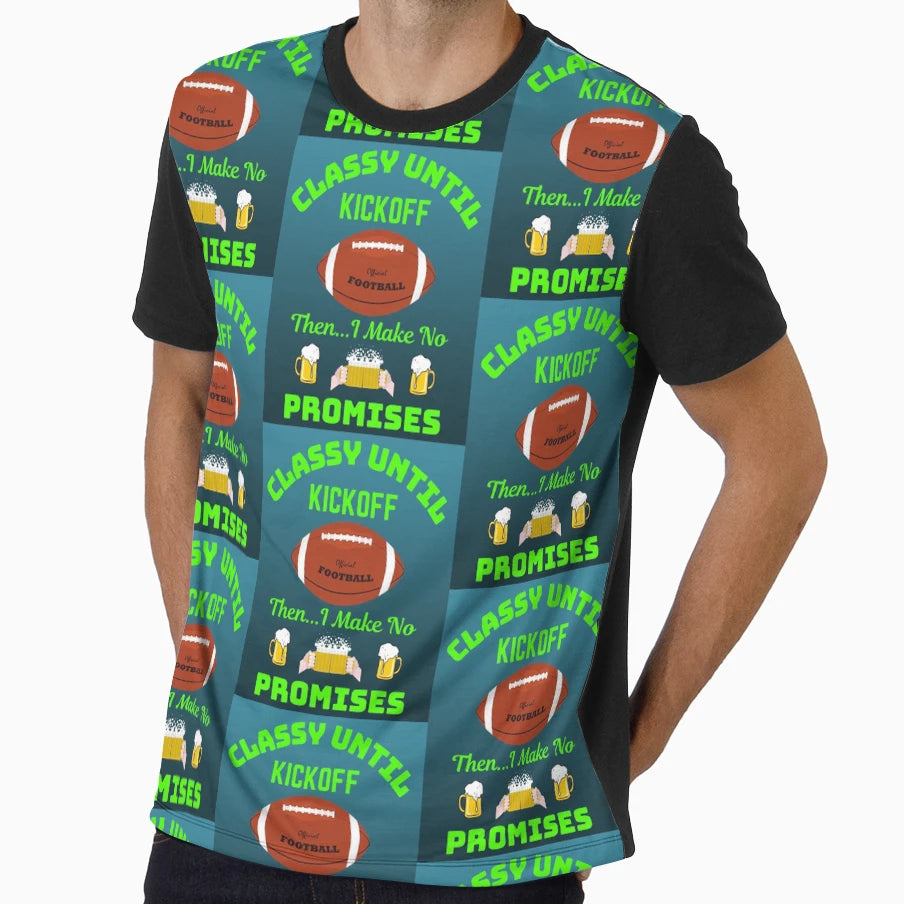 Classy Until Kickoff T-Shirt - Unique Graphic for Adults - T-Shirt, Sweatshirt, Hoodie