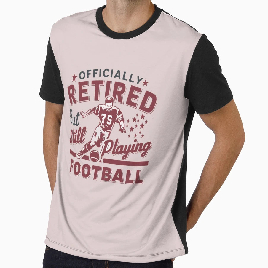Officially Retired But Still Playing T-Shirt - Unique Graphic Men Women - T-Shirt, Sweatshirt, Hoodie
