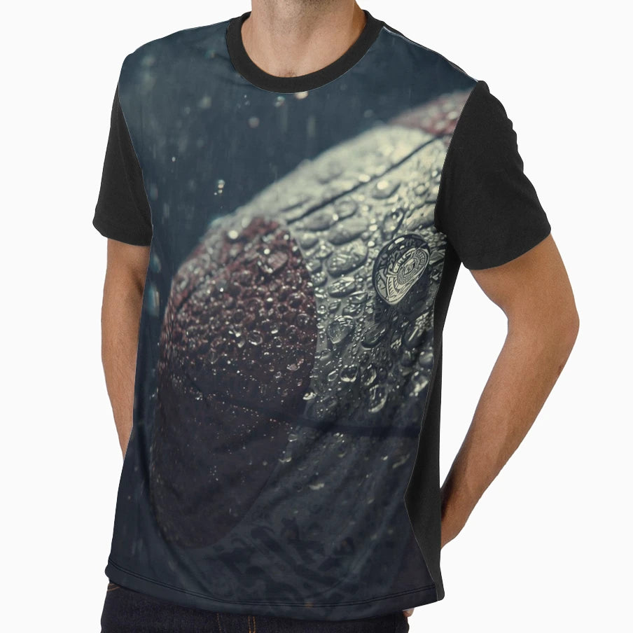 Rain Soaked American Football Close T-Shirt - Fun Novelty Design Men Women - T-Shirt, Sweatshirt, Hoodie