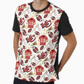 PM Chiefs Pattern White T-Shirt - Unique Graphic for Adults - T-Shirt, Sweatshirt, Hoodie