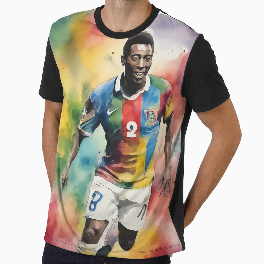 Soccer Pele Tribute T-Shirt - Fun Novelty Design Unisex - T-Shirt, Sweatshirt, Hoodie