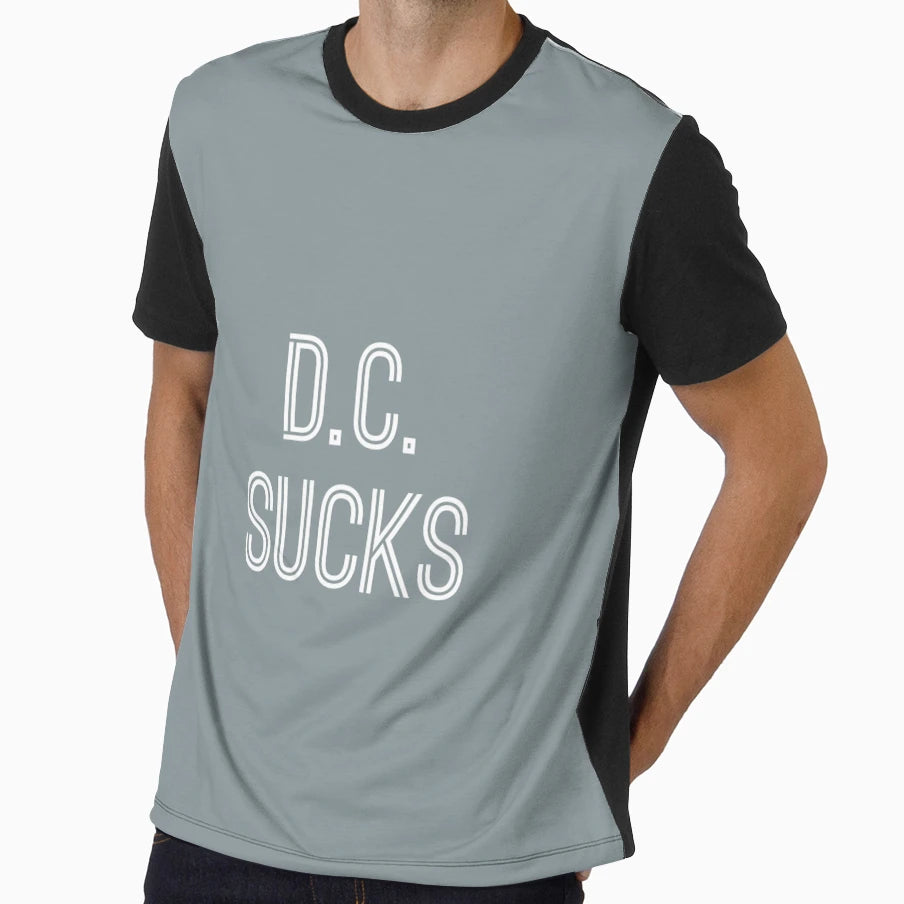 D C Sucks Silver White Dallas T-Shirt - Novelty Apparel Unisex - T-Shirt, Sweatshirt, Hoodie