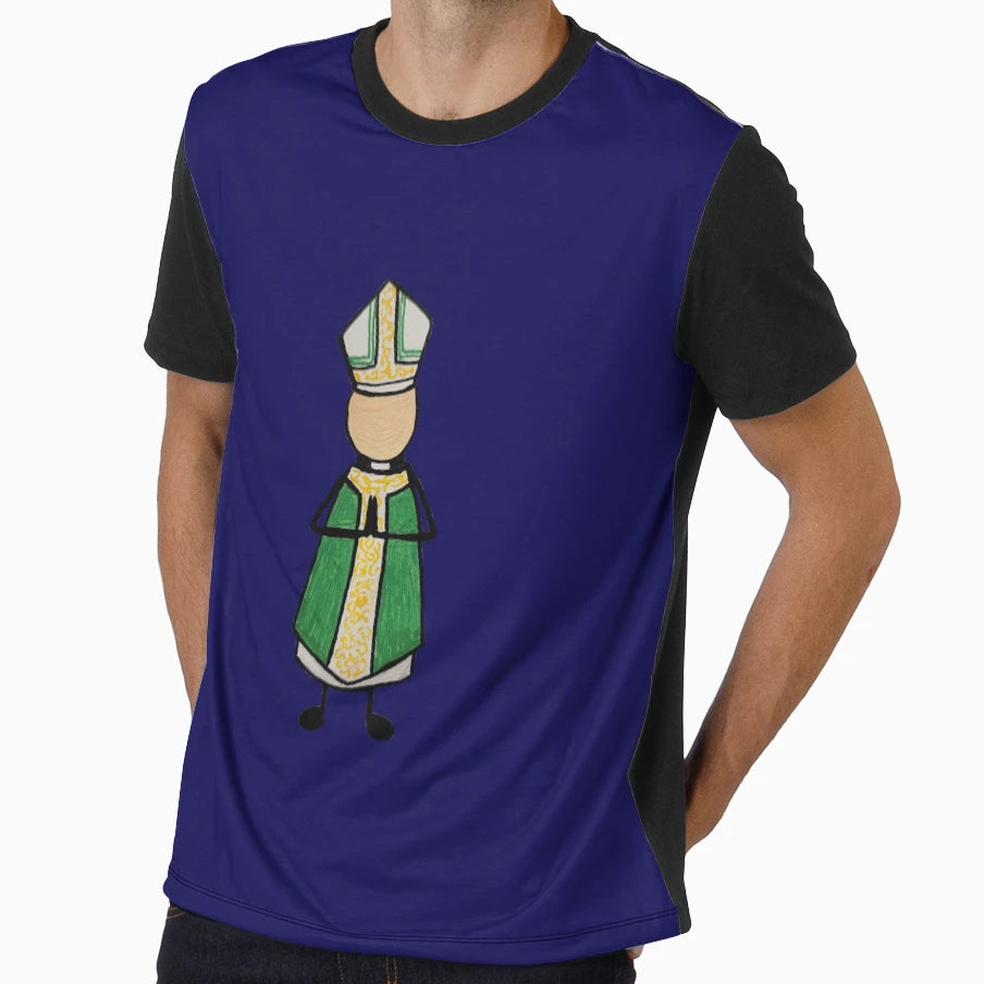 Bishop Navy T-Shirt - Streetwear Style for Adults - T-Shirt, Sweatshirt, Hoodie