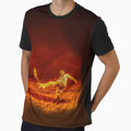 Football Fire Masks T-Shirt - Trendy Graphic for Adults - T-Shirt, Sweatshirt, Hoodie