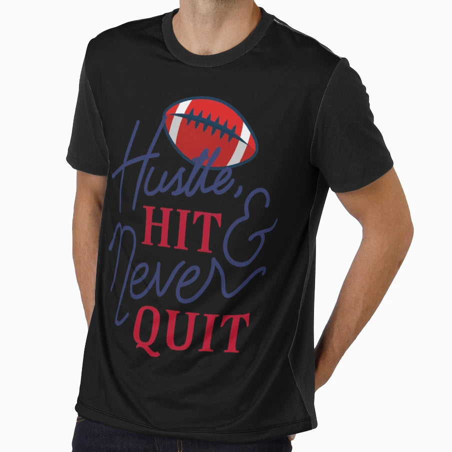 American Football Quotes T-Shirt - Minimalist Print Men Women - T-Shirt, Sweatshirt, Hoodie