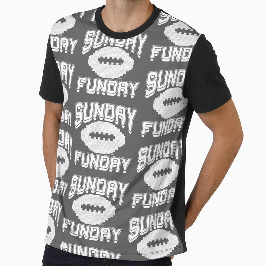 Sunday Funday Football Tailgate Party T-Shirt - Casual Everyday Wear Unisex - T-Shirt, Sweatshirt, Hoodie
