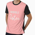 Middle Sister Fiminine Wear T-Shirt - Unique Graphic Men Women - T-Shirt, Sweatshirt, Hoodie