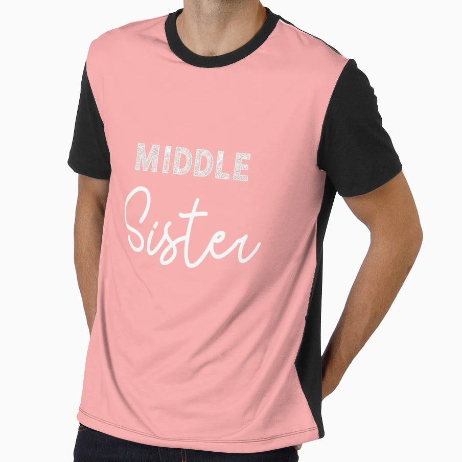 Middle Sister Fiminine Wear T-Shirt - Unique Graphic Men Women - T-Shirt, Sweatshirt, Hoodie