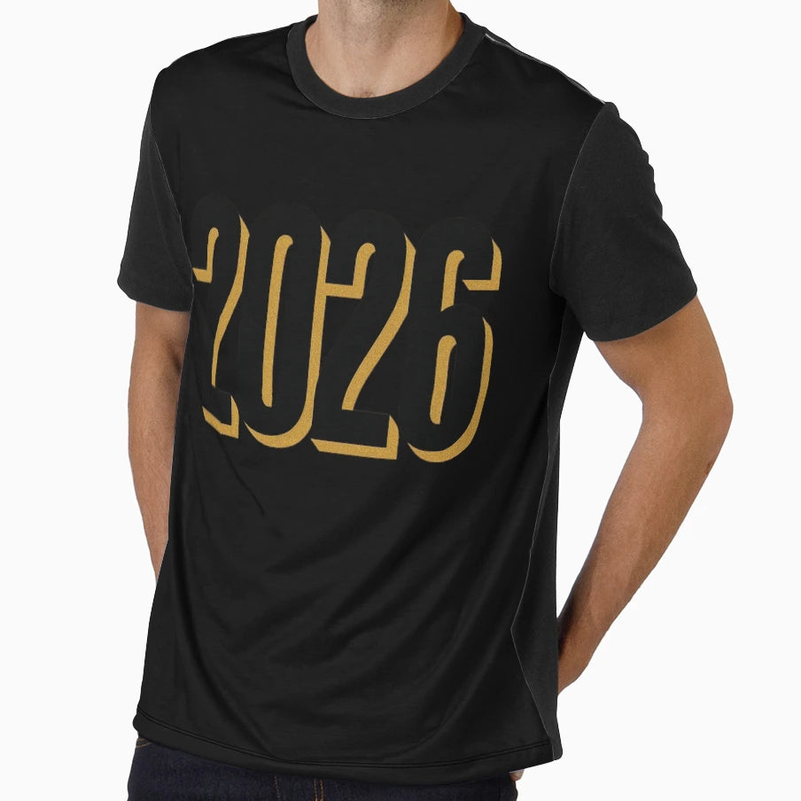 Gold 2026 New Year Class 2026 T-Shirt - Fun Novelty Design Unisex - T-Shirt, Sweatshirt, Hoodie