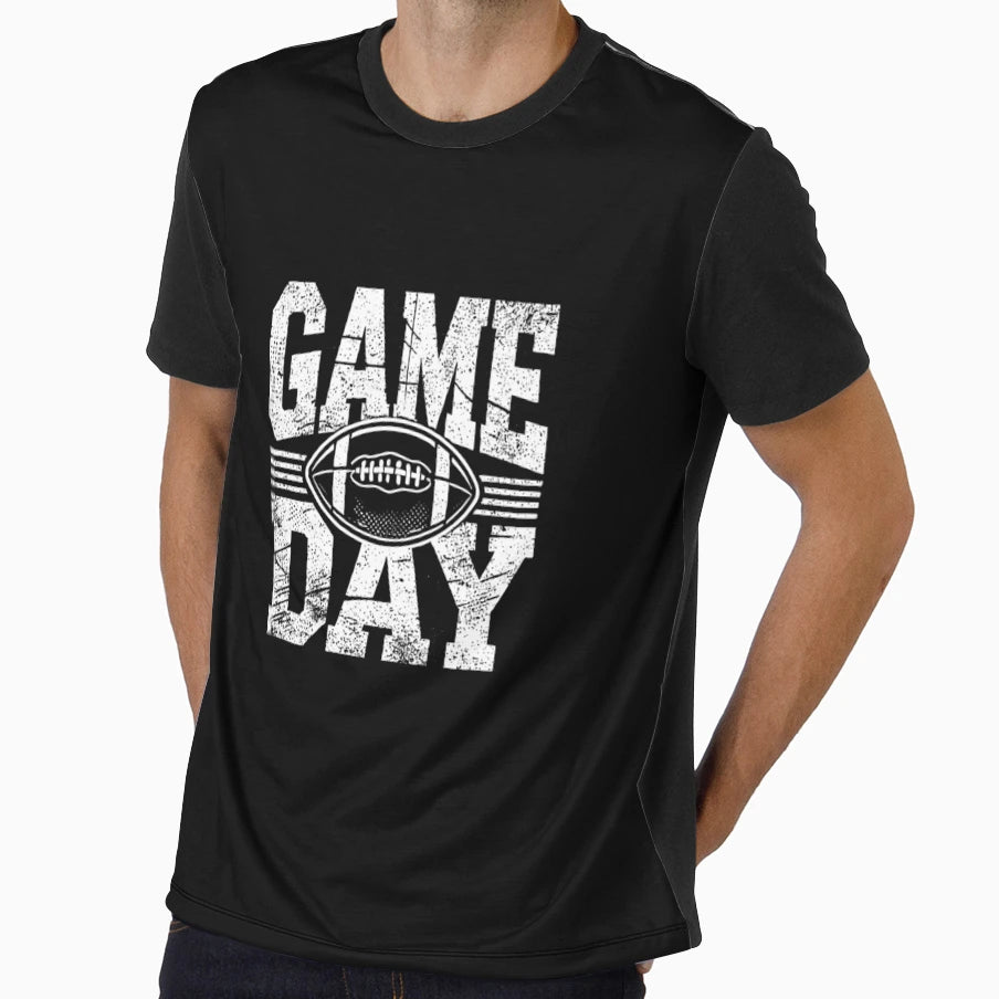 Game Day Football Grunge T-Shirt - Casual Everyday Wear for Adults - T-Shirt, Sweatshirt, Hoodie
