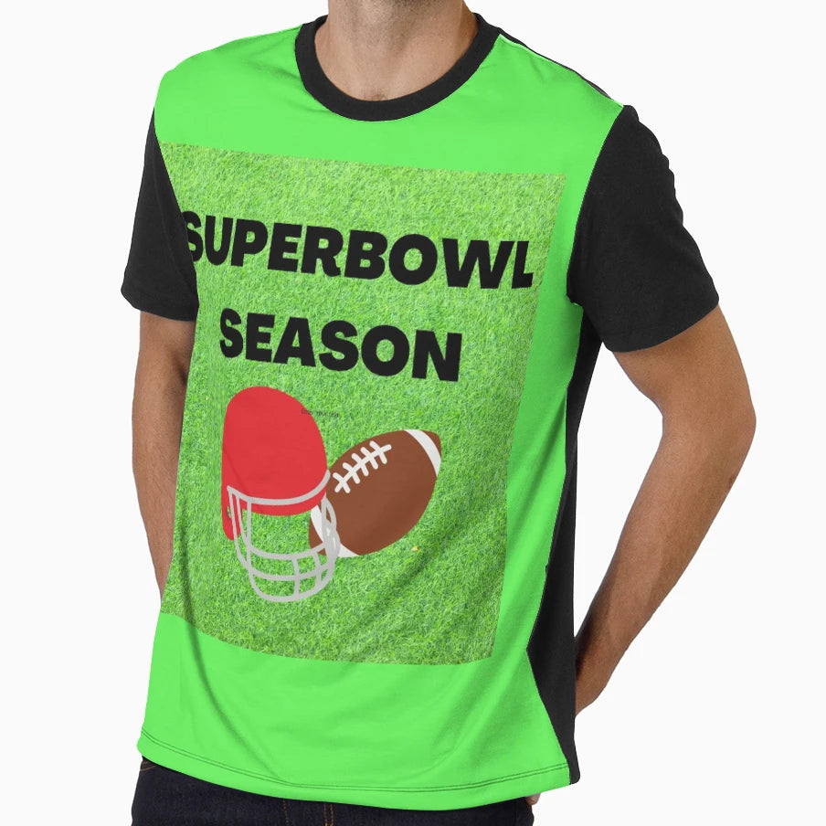 Superbowl Season T-Shirt - Custom Art Print Unisex - T-Shirt, Sweatshirt, Hoodie
