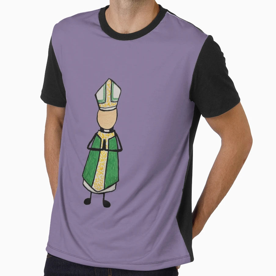 Bishop Purple T-Shirt - Minimalist Print for Adults - T-Shirt, Sweatshirt, Hoodie