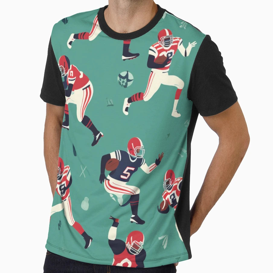 American Football T-Shirt - Graphic Print Men Women - T-Shirt, Sweatshirt, Hoodie