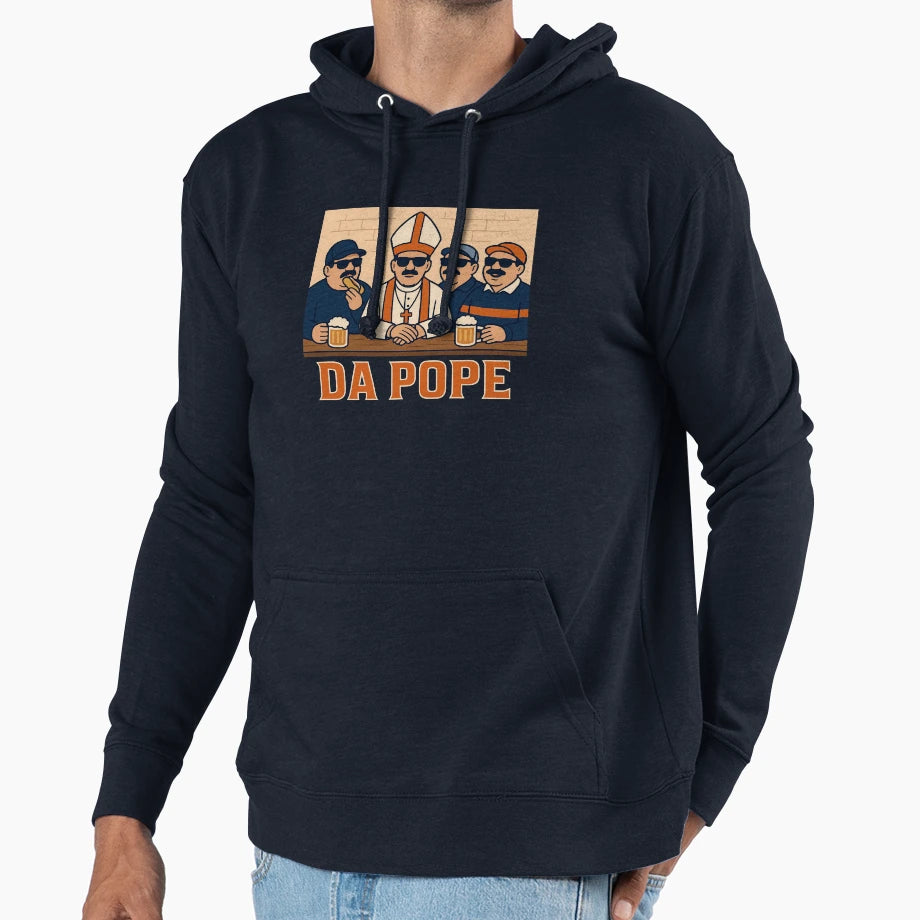 Da Pope Funny Chicago Fans Hoodie - Graphic Print Unisex - T-Shirt, Sweatshirt, Hoodie