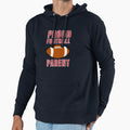 Distressed Proud Football Parent Game Hoodie - Minimalist Print for Adults - T-Shirt, Sweatshirt, Hoodie