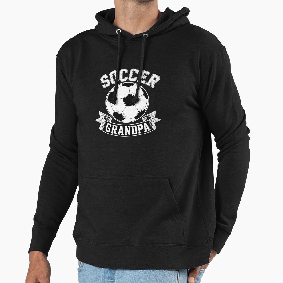 Soccer Grandpa Family Matching Hoodie - Unique Graphic Unisex - T-Shirt, Sweatshirt, Hoodie
