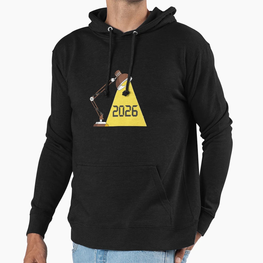 Happy New Year 2026 Celebration Hoodie - Minimalist Print Men Women - T-Shirt, Sweatshirt, Hoodie