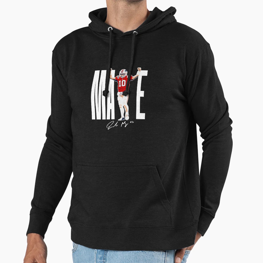 New England Football Maye Hoodie - Novelty Apparel Unisex - T-Shirt, Sweatshirt, Hoodie