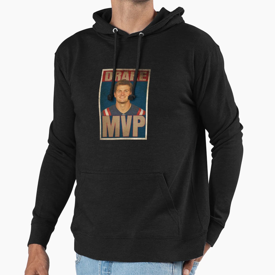 Drake Maye Mvp Hoodie - Casual Everyday Wear Unisex - T-Shirt, Sweatshirt, Hoodie