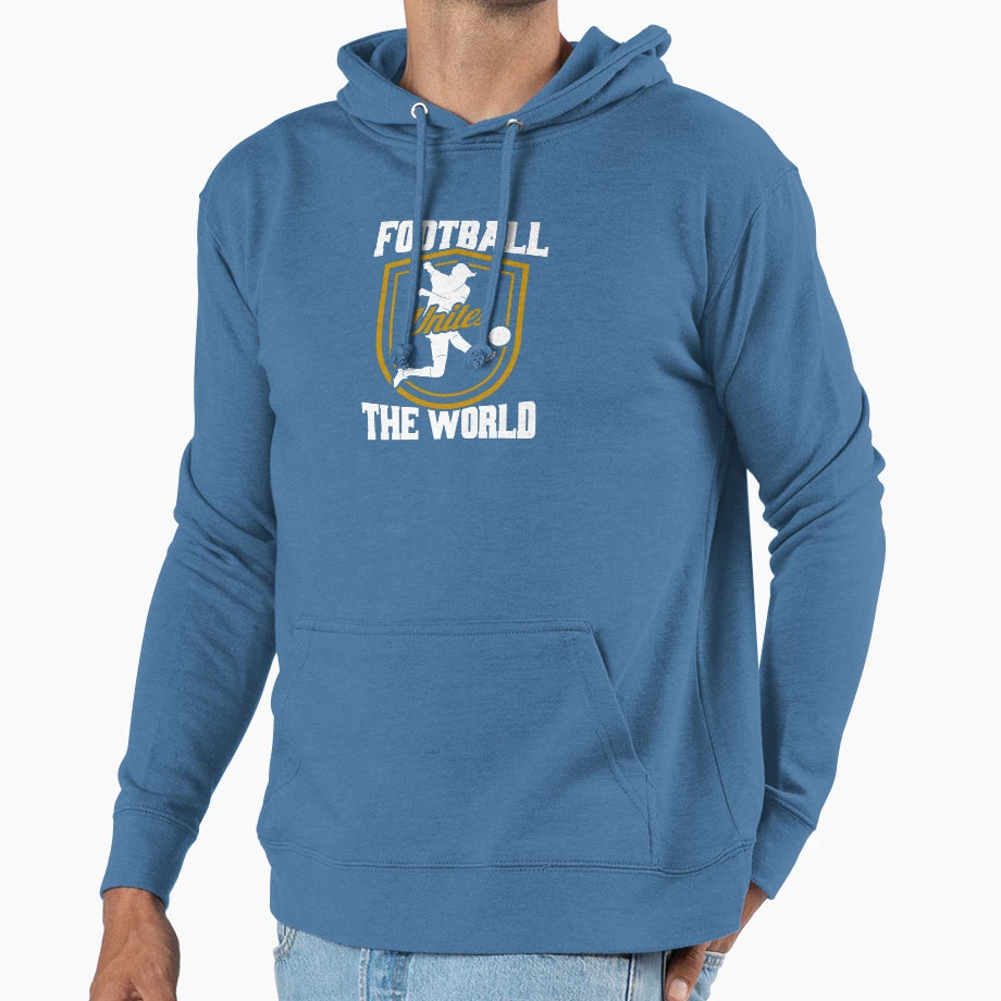Football Unites World Hoodie - Trendy Graphic Unisex - T-Shirt, Sweatshirt, Hoodie