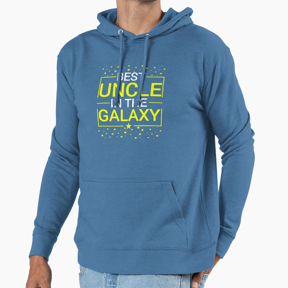 Best Uncle Galaxy Great Uncle Gift Funny Hoodie - Minimalist Print Unisex - T-Shirt, Sweatshirt, Hoodie
