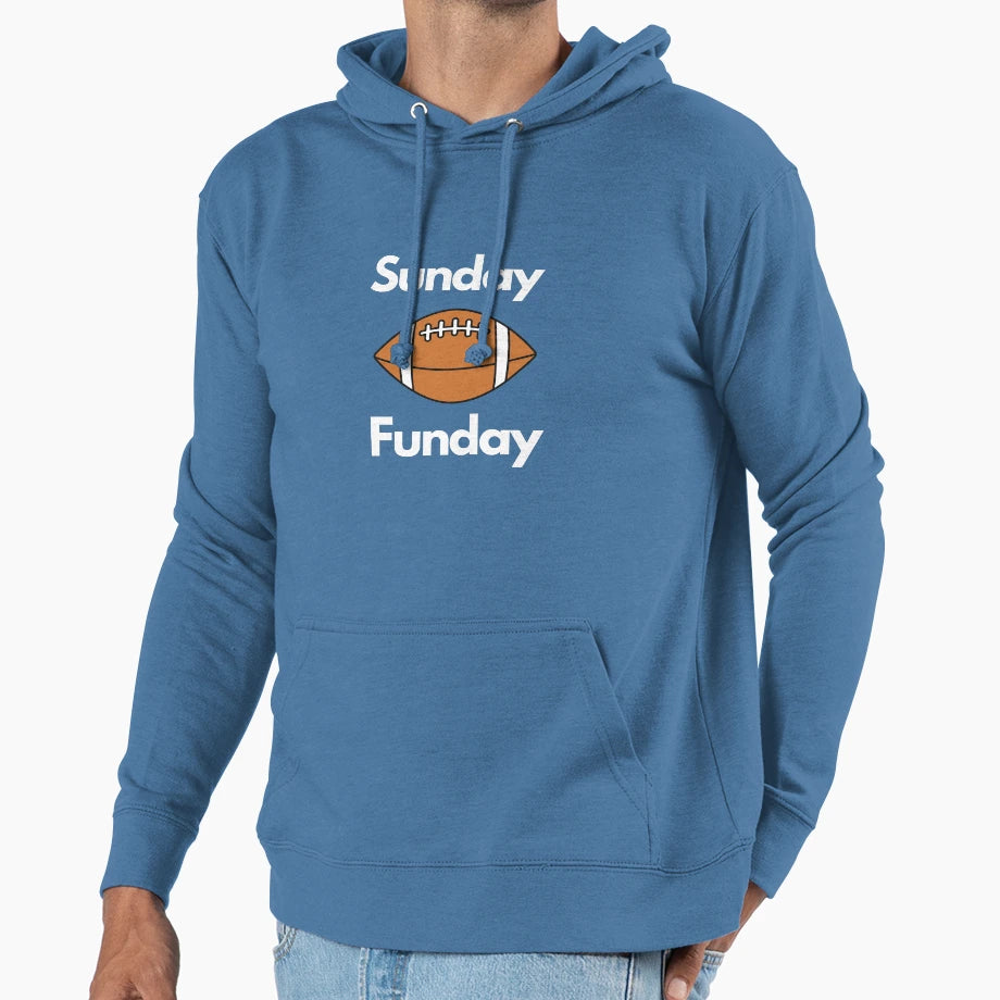 Sunday Funday Hoodie - Minimalist Print for Adults - T-Shirt, Sweatshirt, Hoodie