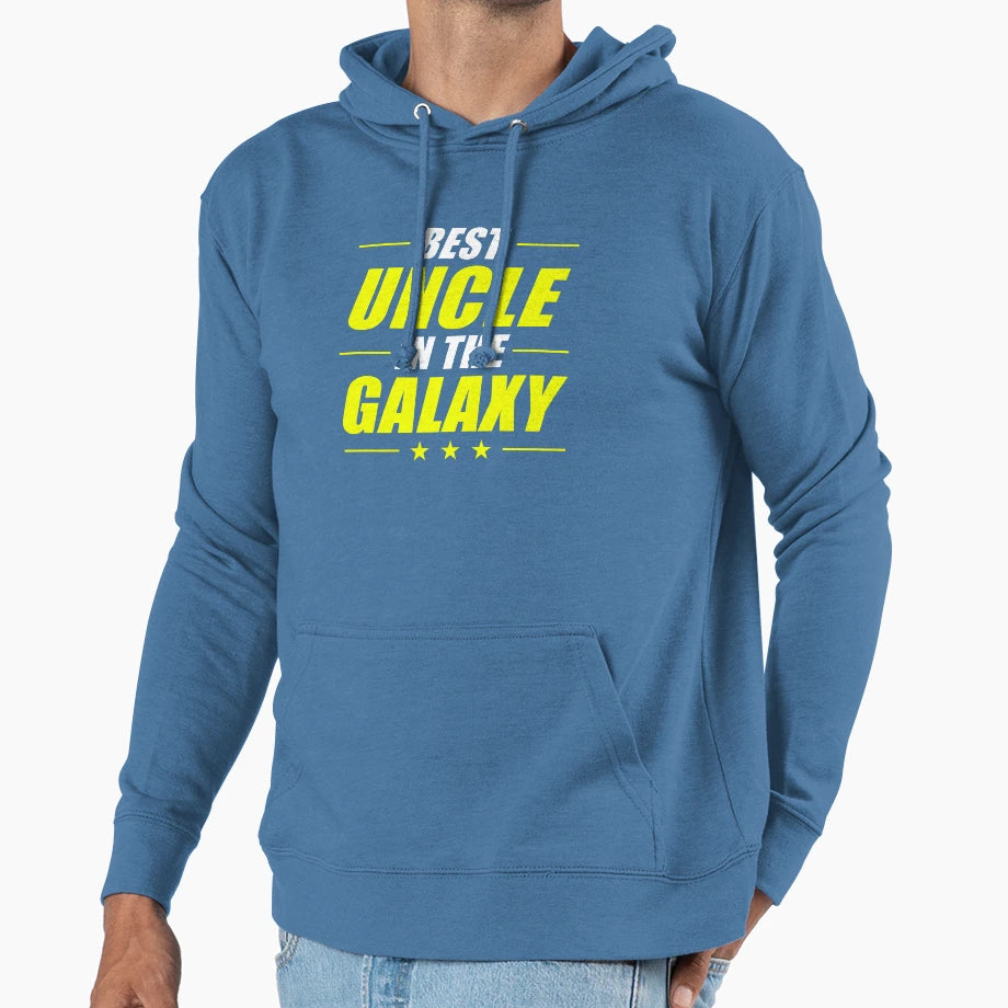 Best Uncle Galaxy Great Uncle Gift Funny Hoodie - Trendy Graphic Men Women - T-Shirt, Sweatshirt, Hoodie