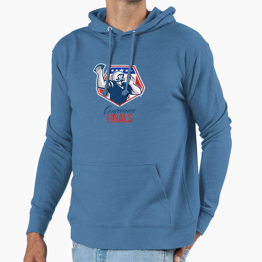 American Football Quarterback Hoodie - Fun Novelty Design for Adults - T-Shirt, Sweatshirt, Hoodie