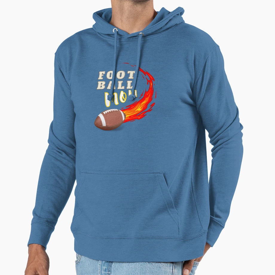 Football Mom Hoodie - Custom Art Print for Adults - T-Shirt, Sweatshirt, Hoodie