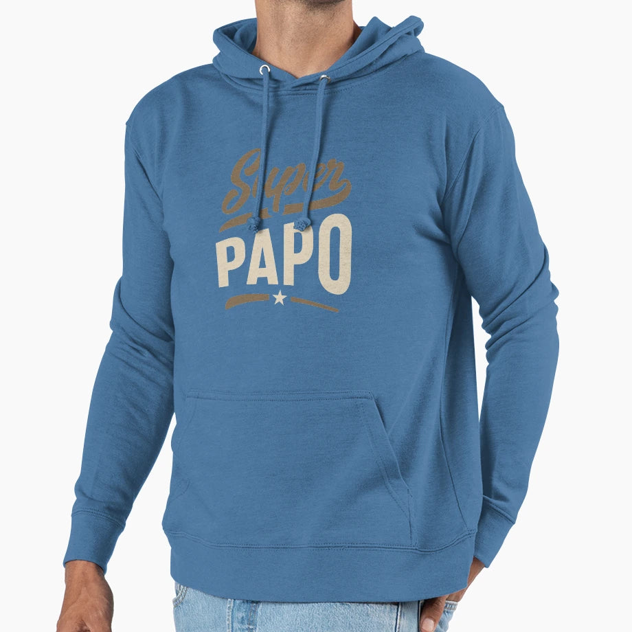 Super Papo Father Grandfather Gift Hoodie - Novelty Apparel Men Women - T-Shirt, Sweatshirt, Hoodie