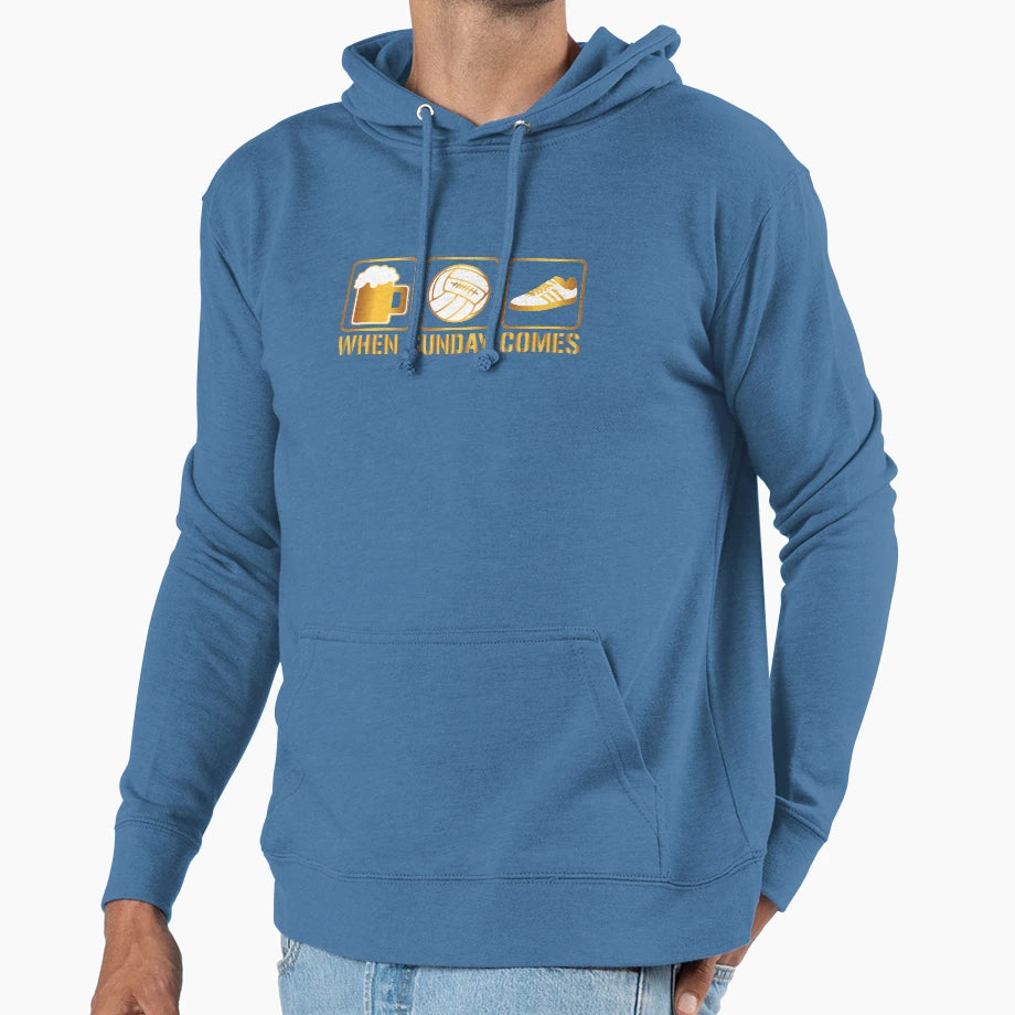 When Sunday Comes Ultras Casuals Hoodie - Fun Novelty Design Unisex - T-Shirt, Sweatshirt, Hoodie
