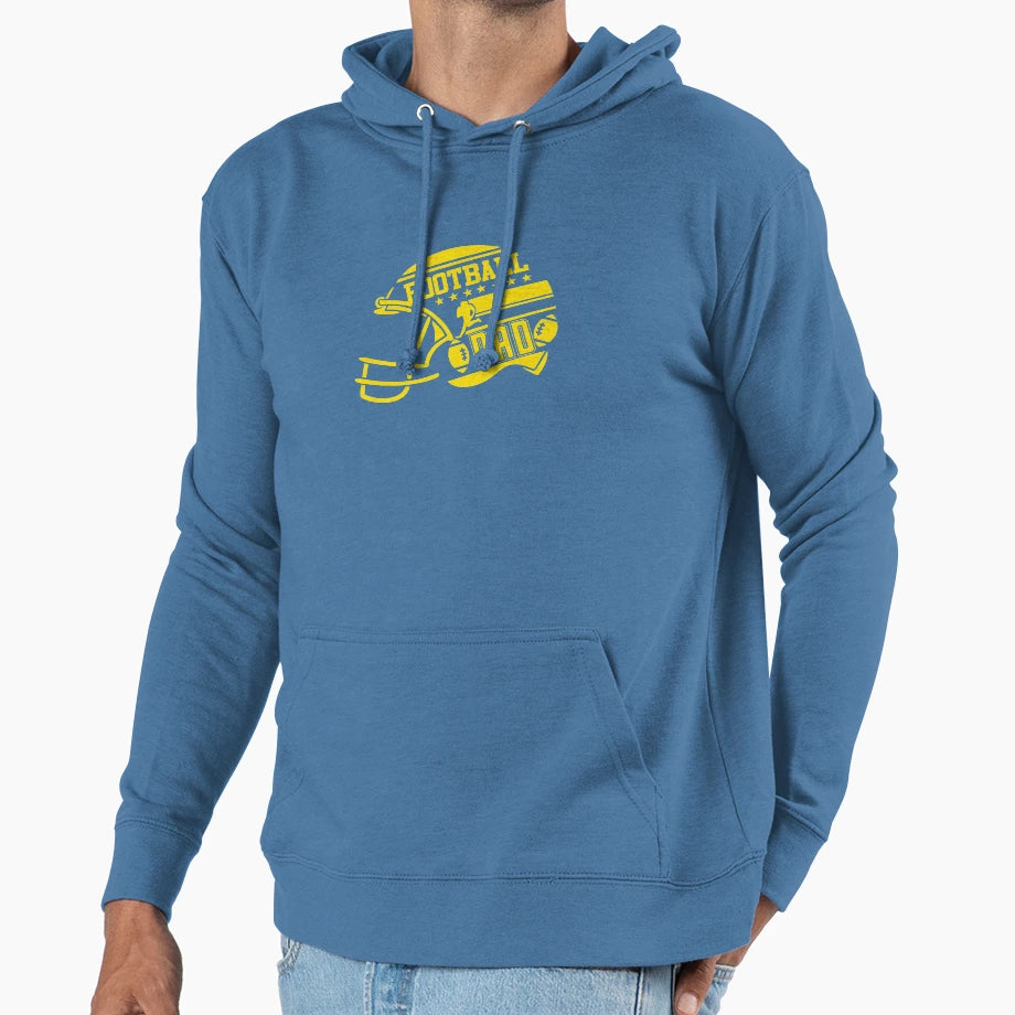 Football Dad Combi Hoodie - Unique Graphic for Adults - T-Shirt, Sweatshirt, Hoodie