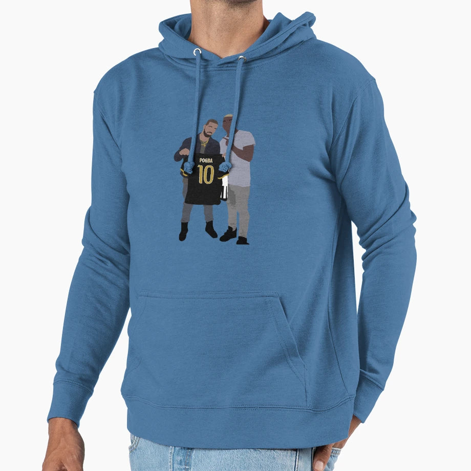 Drake And Pogba Bffs Hoodie - Unique Graphic for Adults - T-Shirt, Sweatshirt, Hoodie