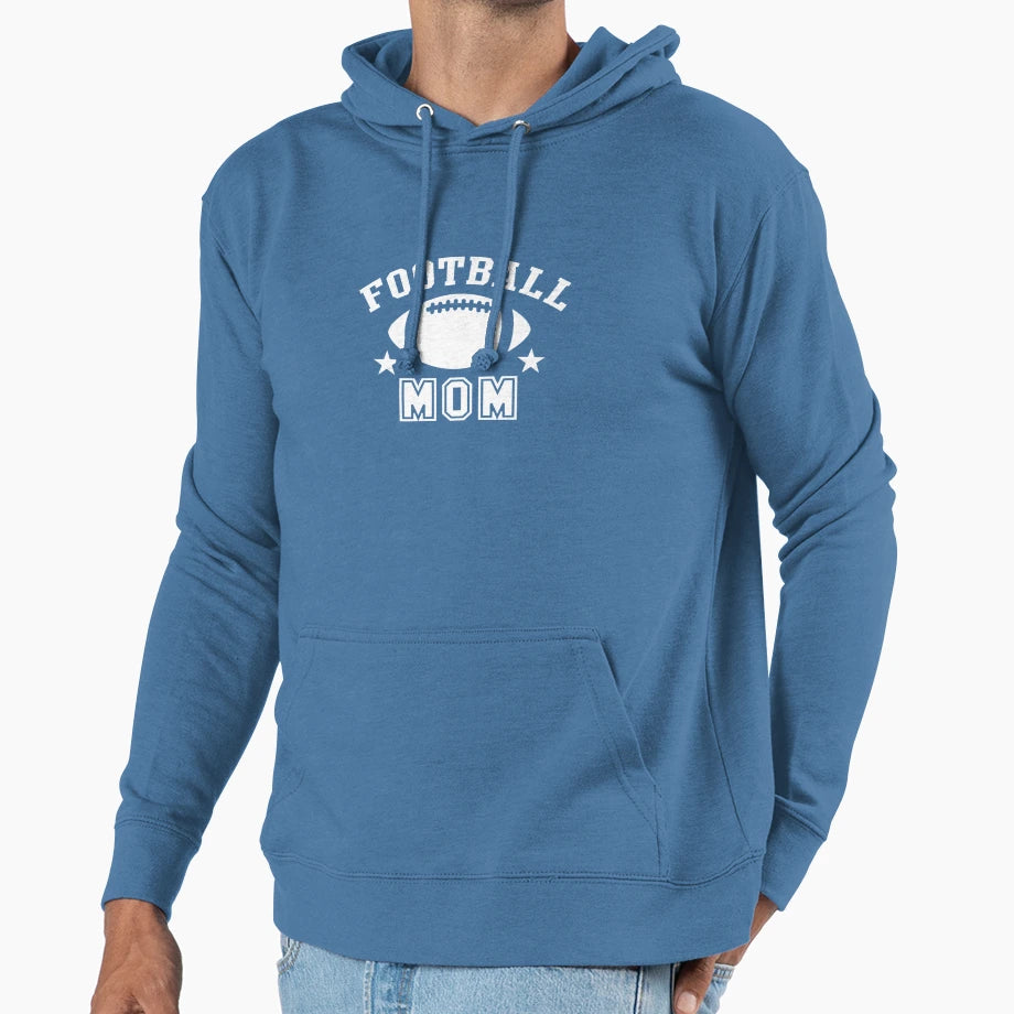 Football Mom Hoodie - Graphic Print Unisex - T-Shirt, Sweatshirt, Hoodie