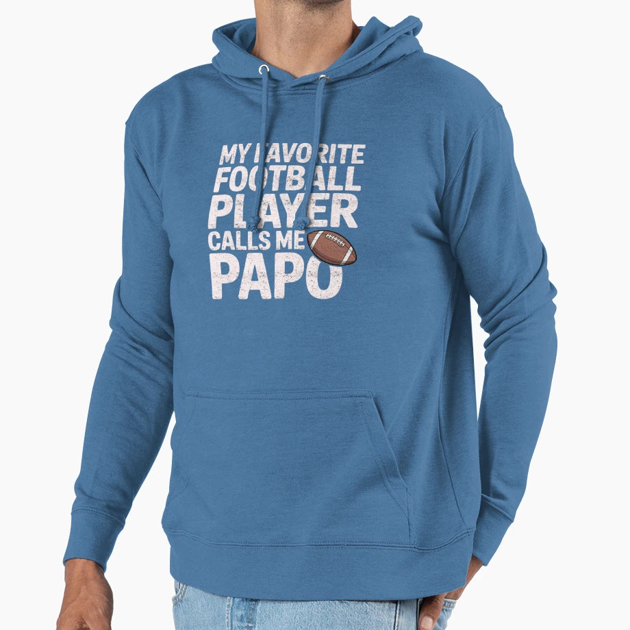 My Favorite Football Player Calls Me Hoodie - Custom Art Print for Adults - T-Shirt, Sweatshirt, Hoodie