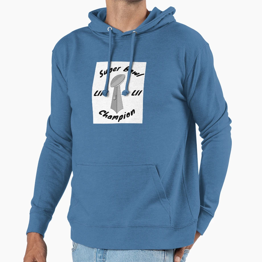 Super Bowl Lii Champion Hoodie - Graphic Print Unisex - T-Shirt, Sweatshirt, Hoodie