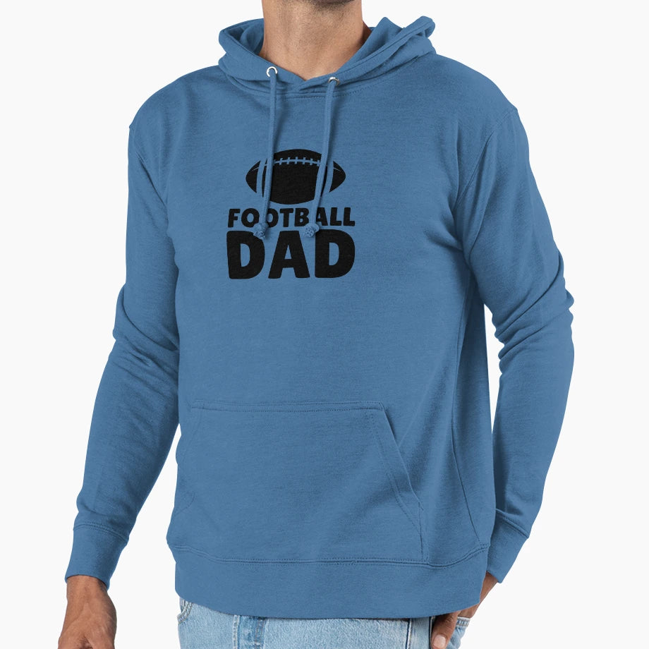 Football Dad Hoodie - Casual Everyday Wear for Adults - T-Shirt, Sweatshirt, Hoodie