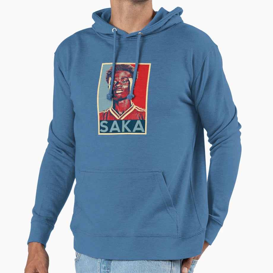 Bukayo Saka Hoodie - Minimalist Print Men Women - T-Shirt, Sweatshirt, Hoodie