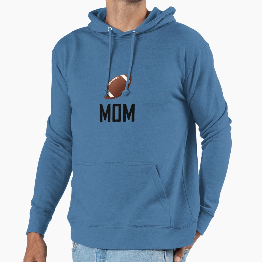 Football Sports Mom Hoodie - Novelty Apparel Unisex - T-Shirt, Sweatshirt, Hoodie