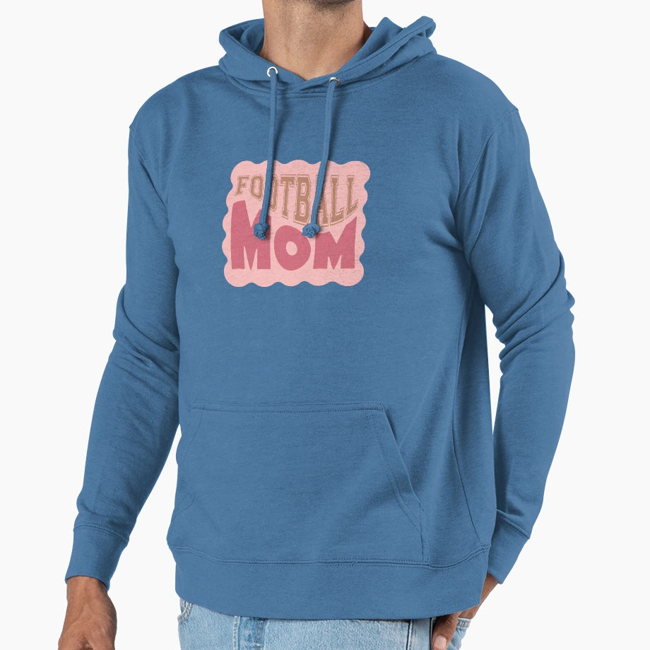 Football Mom Hoodie - Trendy Graphic Men Women - T-Shirt, Sweatshirt, Hoodie