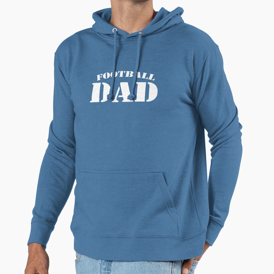 Football Dad Gift Proud Father T-Shirt - Custom Art Print for Adults - T-Shirt, Sweatshirt, Hoodie